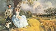 Thomas Gainsborough Portrat von Mr und Mrs Andrews oil painting